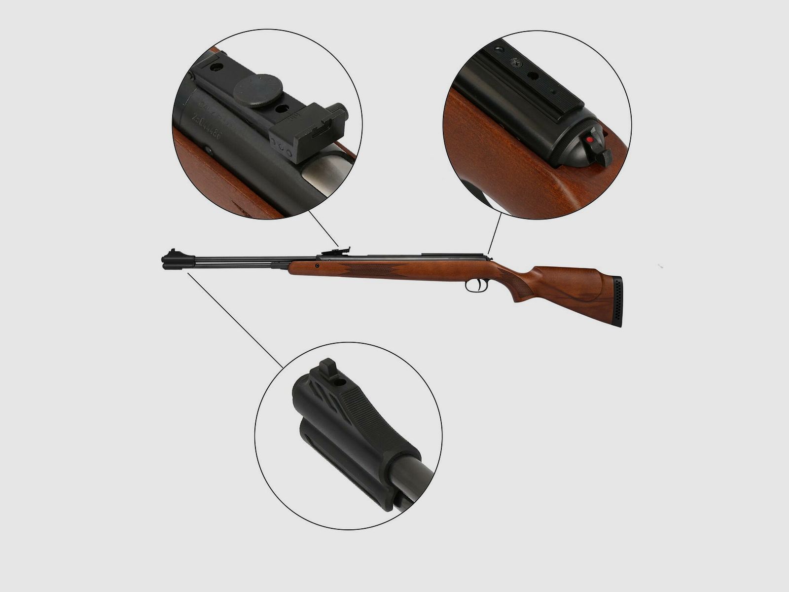 Diana Unterhebelspanner Luftgewehr 460 Magnum Kaliber 4,5 mm Diabolo (P18)