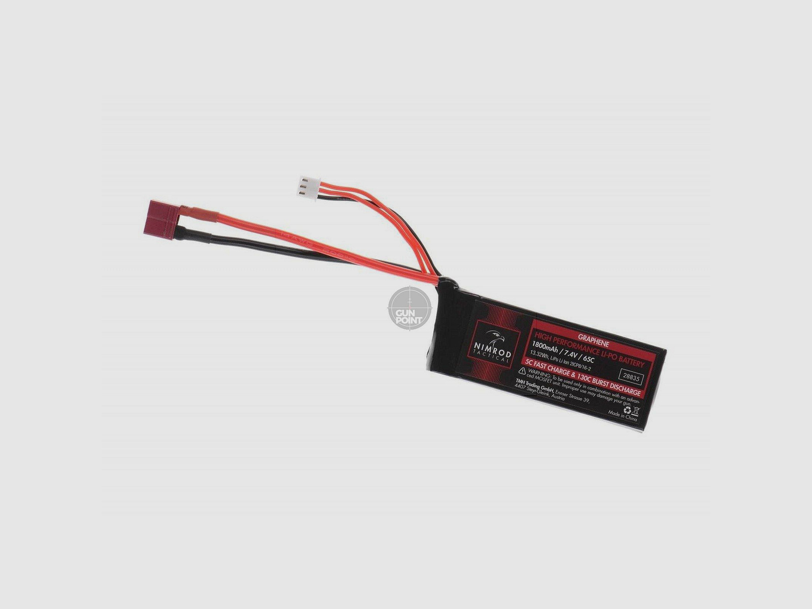 Nimrod Lipo 7.4V 1800mAh 65C Graphène Mini Type T-Plug