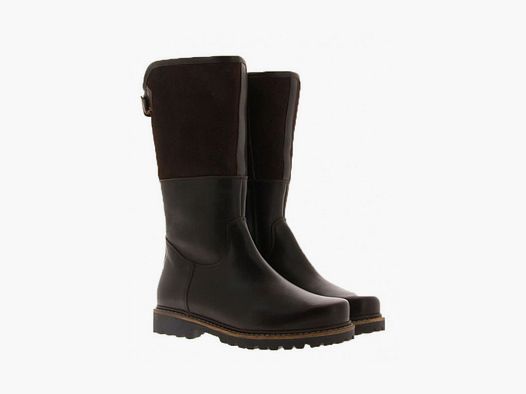 dirndl & bua bottes pour hommes en peau de mouton en marron foncé