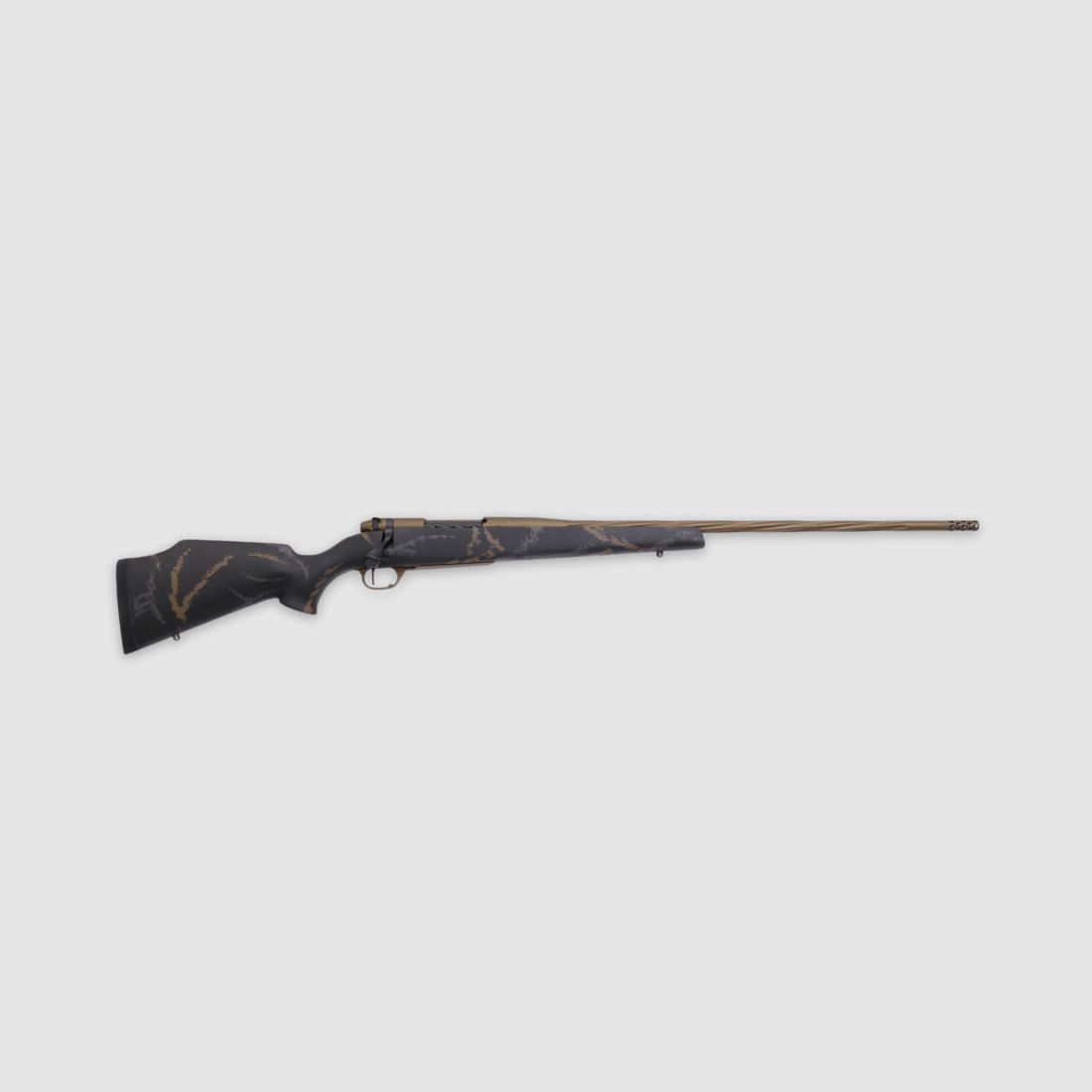 Weatherby MARK V WEATHERMARK LTD. 300 WEATH MAG 26"/66CM FLUTED BRONZE CERAKOTE 1/2"-28