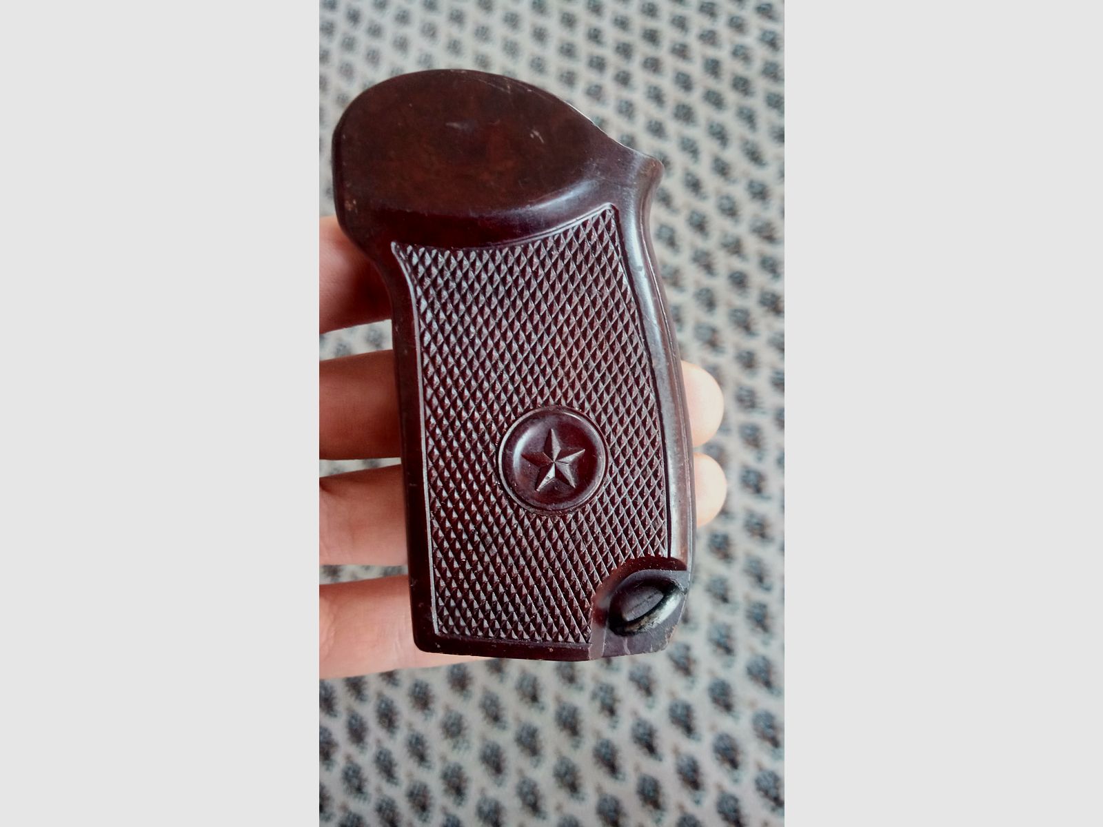 Grip shell for 9x18 Makarov PM finest Soviet Bakelite
