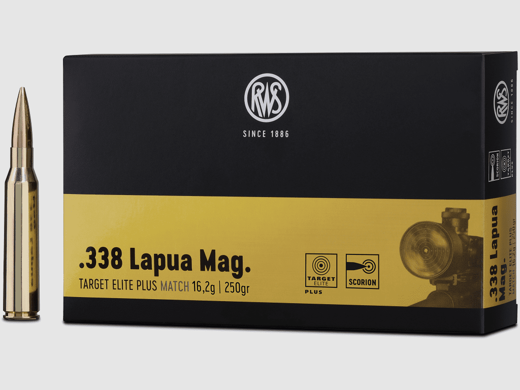 RWS .338 LAPUA MAG TARGET ELITE PLUS 16.2g 250gr - 20 pcs