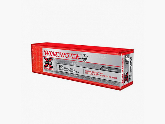 Winchester 22LR, SUPER VITESSE, 37gr, PLOMBE HP, 100 pièces