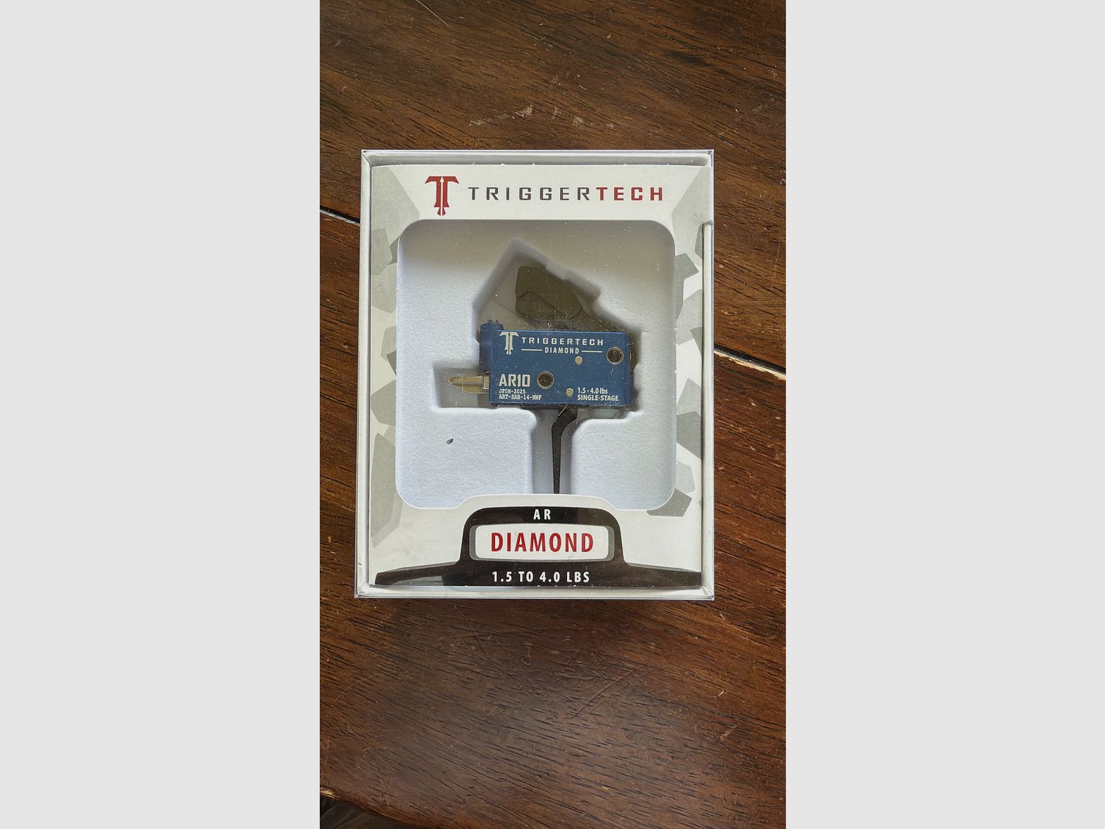 TRIGGERTECH Black Diamond Single Stage AR 10 Match Abzug 1.5 TO 4.0 LBS Für Oberland, Hänel, Schmeisser, AR 15, AR 10