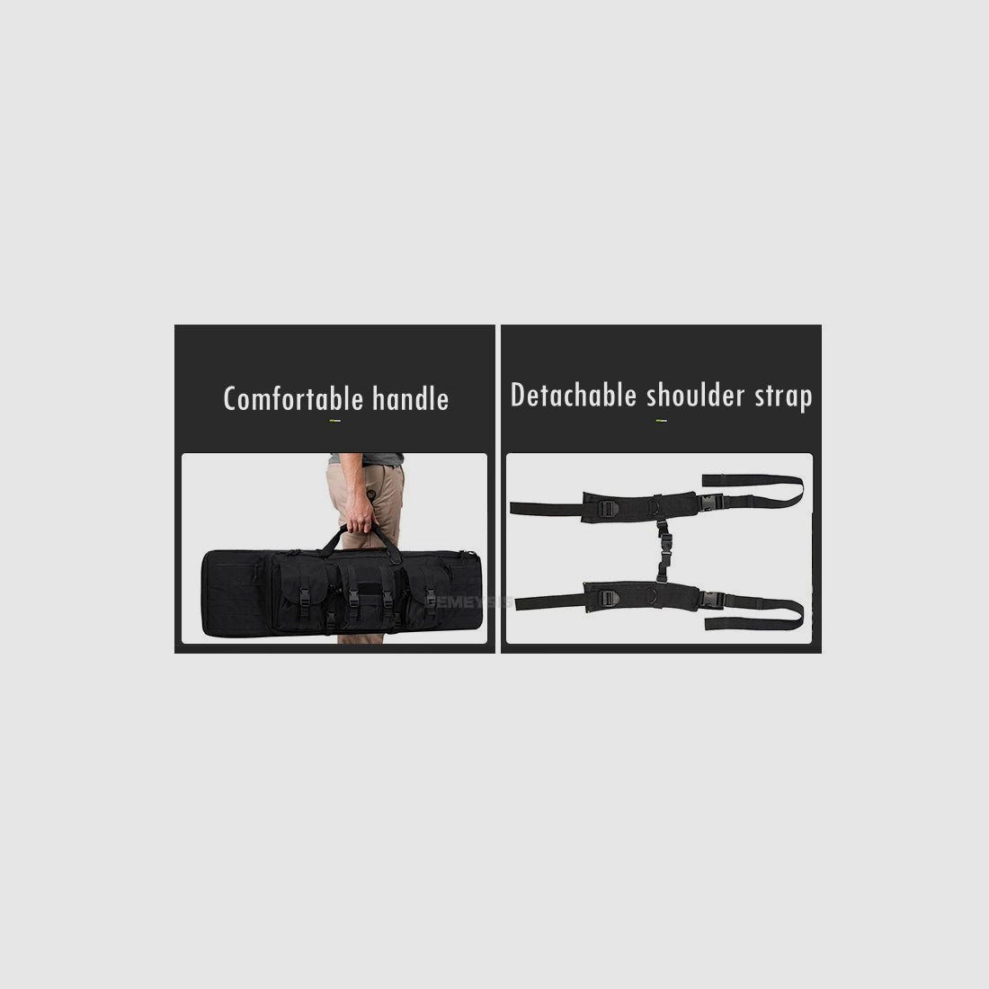 <Tekst>Tactische MOLLE-wapentas voor 2 geweren – 600D Oxford – Rugzak & tas – 95 cm / 116 cm – Airsoft, jacht, schietsport</Tekst>