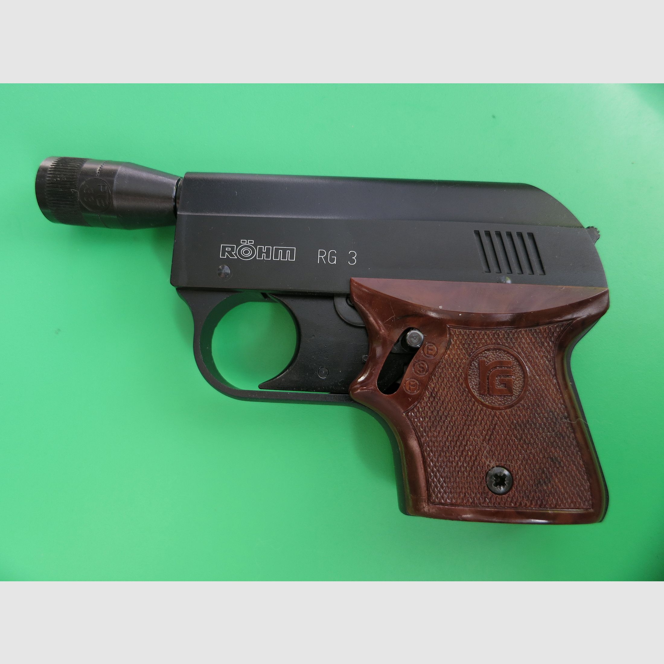 Röhm RG 3, Gas- Signalpistole, 6 mm Flober Platz, PTB 33, wie neu!      #6