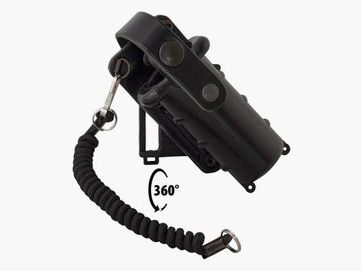 Pfefferspray/Abwehrspray Gürtelholster mit Fangriemen