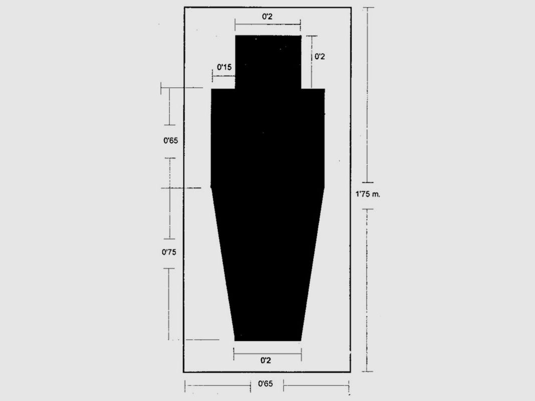 Bersaglio Silhouette Sicurezza Privata 65-175 cm
