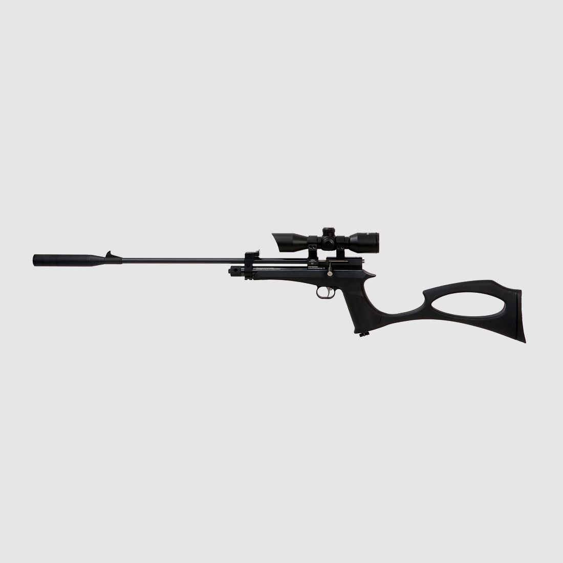 CO2 Pistole und Gewehr Diana Chaser Rifle Set mit SchalldĂ¤mpfer Kaliber 4,5 mm (P18)