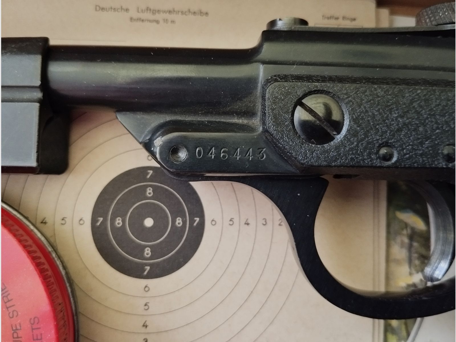 Walther LP Mod. 53 Kal. 4,5mm zwart zeer goede staat in de originele doos + accessoires