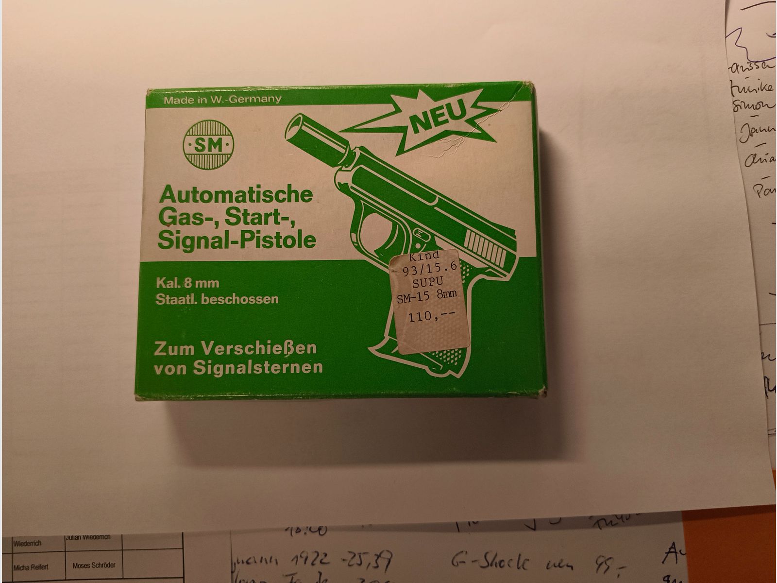 Automatische gas-, start-, signaalpistool van het bedrijf Rhöner Sportwaffen te koop