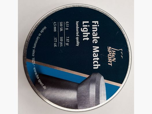 Haendler & Natermann Finale Match Light 4,50/0,51g Diabolo Munition