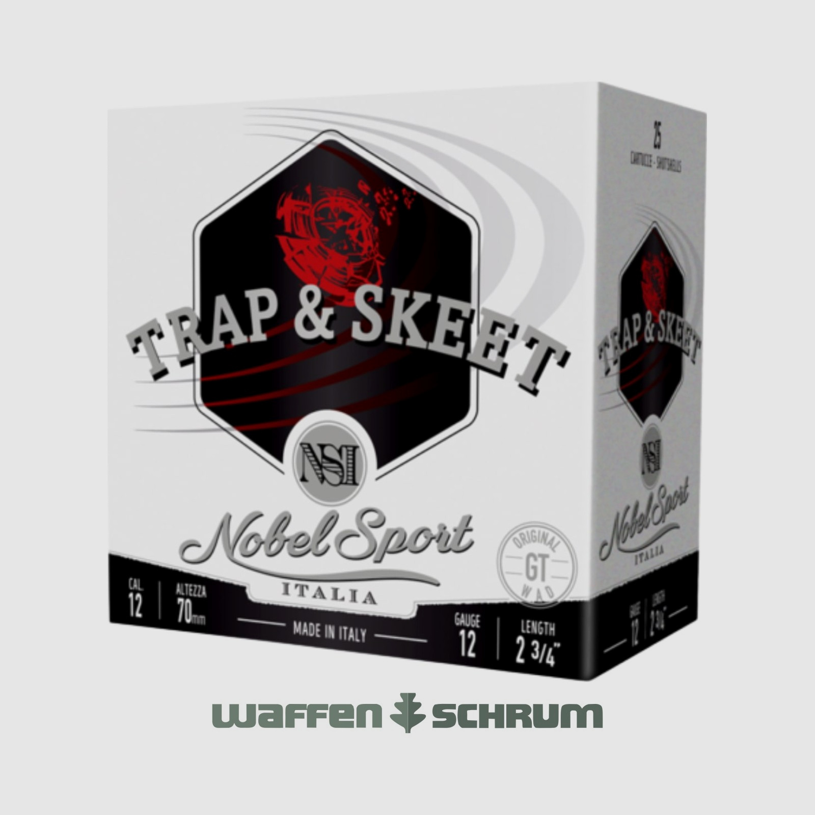 Nobel Sport Italia Trap and Skeet Skeet Shot 12/70 T9.5 2.0mm - 24g