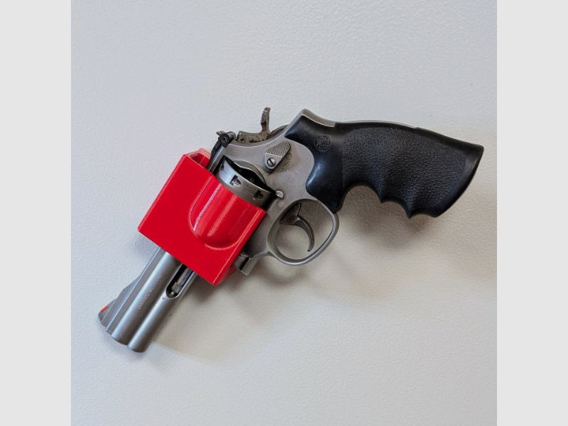 Magnetisches Blockholster für Revolver und baugleiche für Waffenschrank - Zubehör für den Waffenschrank