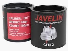 Javelin Slugs Gen2 .301 7,62mm 68 grain