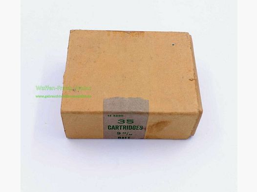 Inglese, produttore sconosciuto munizioni per pistole 9mm Luger/Parabellum/9x19