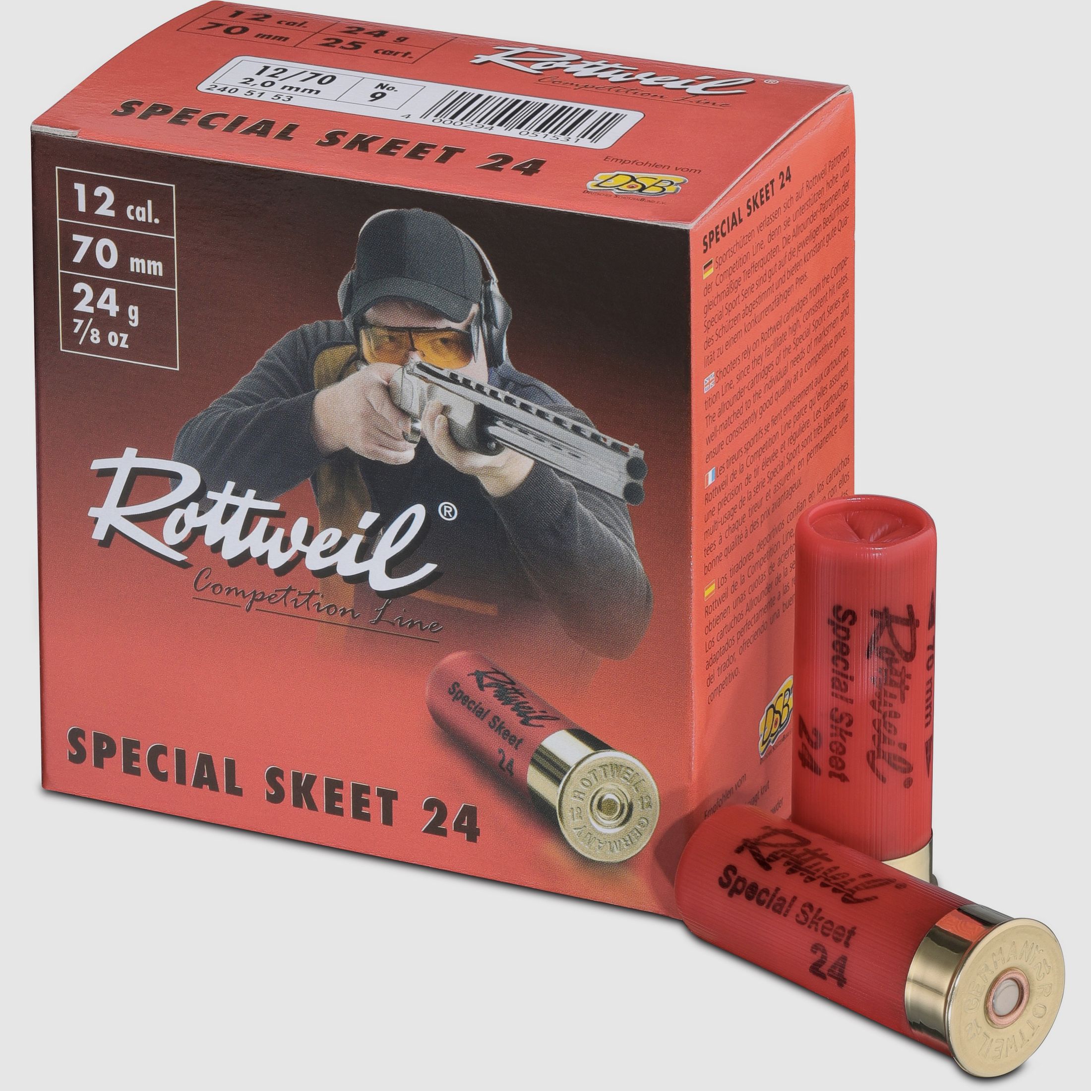 Rottweil Special Skeet 24 2,0m 12/70, 25 Patronen