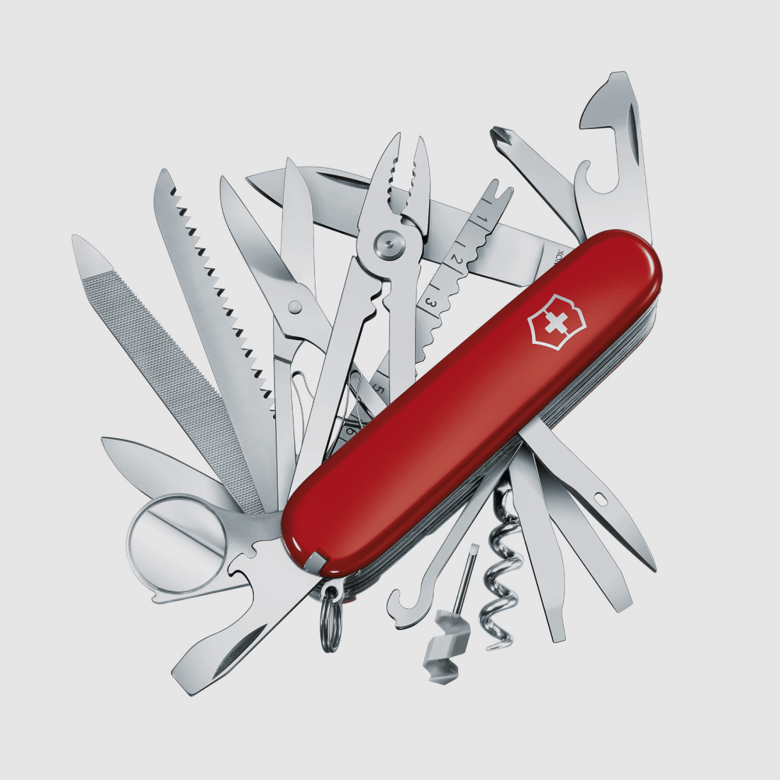 Victorinox Szwajcarski nóż Swiss Champ z 33 funkcjami Czerwony, zdjęcie 1 z 4