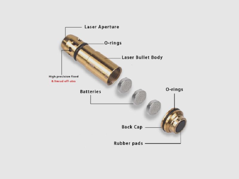 Lasercartridge Dry Fire Puffercartridge Tir cinéma 9 x 19 / 9x18 (Makarov) / 45ACP
