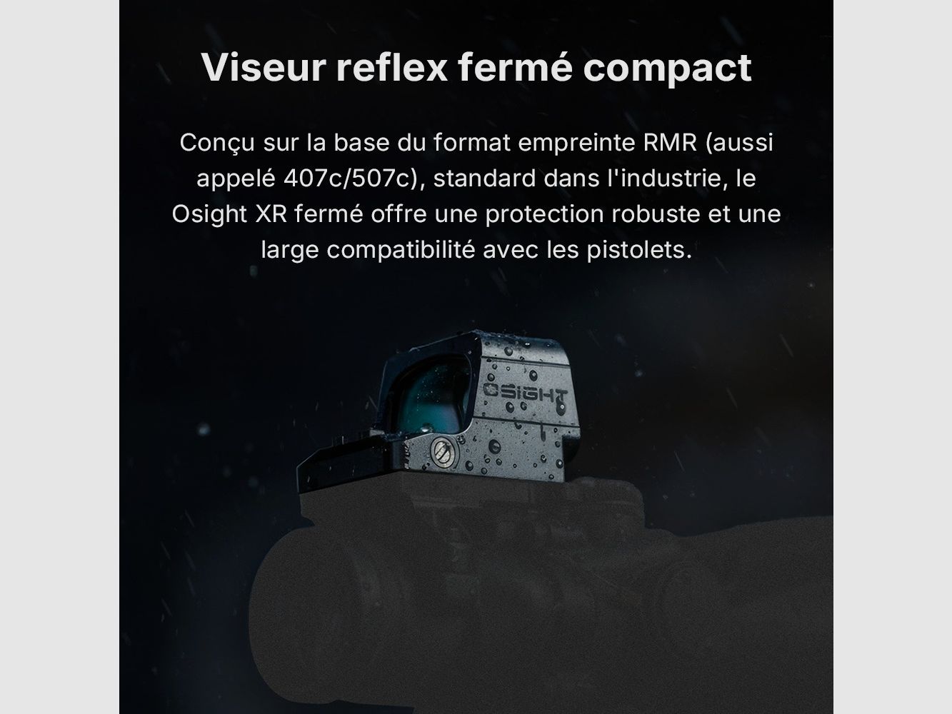 Osight XR Optik Geschlossen RMR-Abdruck & Multi-Retikel Punkt von 2/6 MOA & Kreis von 32 MOA, Bild 3 von 16