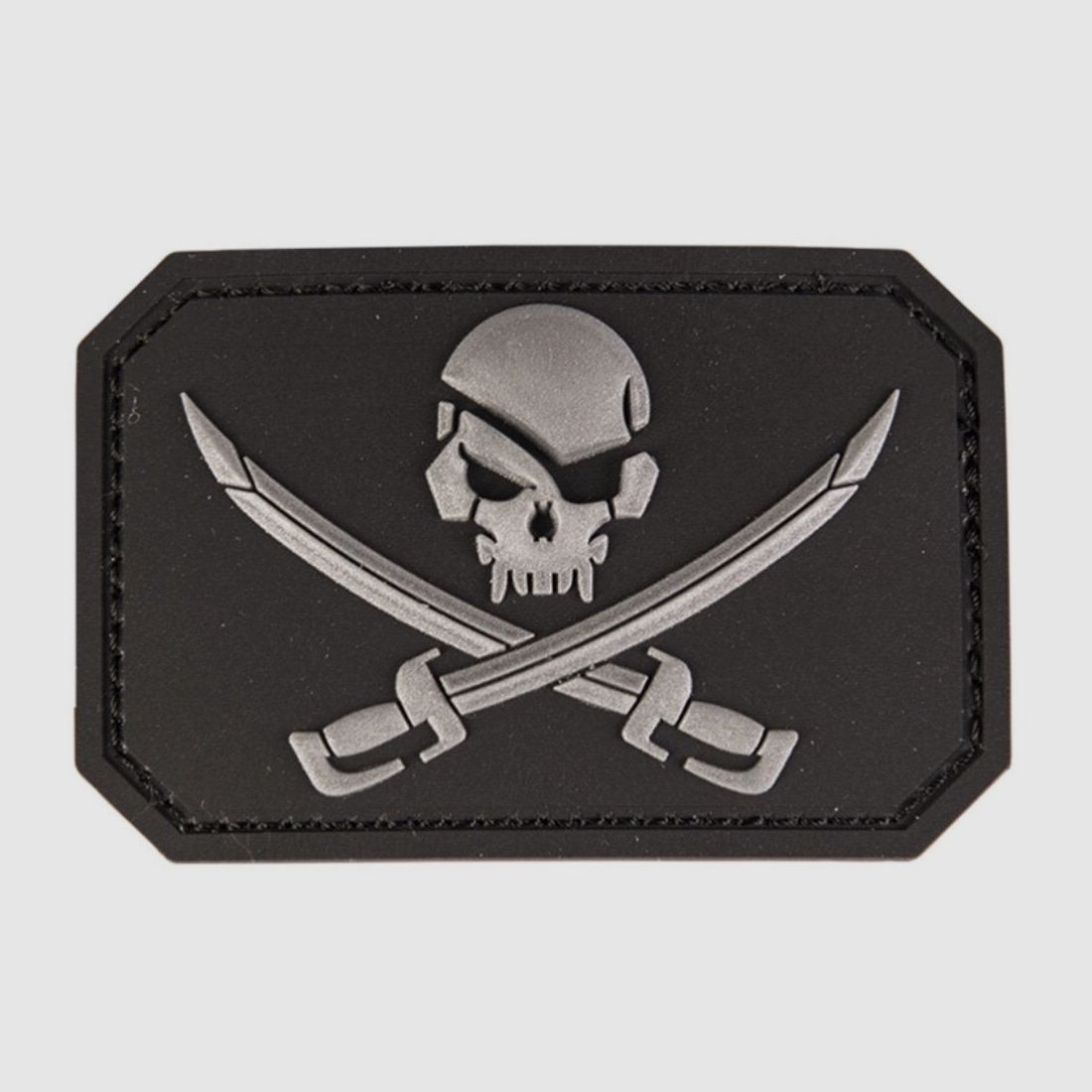 Patch Skull mit Schwertern SCHWARZ
