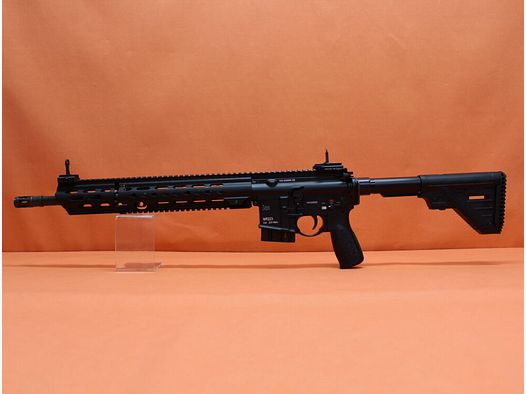 Heckler&Koch Ha.Büchse .223Rem Heckler&Koch/H&K MR223 A3 16,5" Lauf Schwarz HKey L, Gas-Piston-System AR-15/HK416