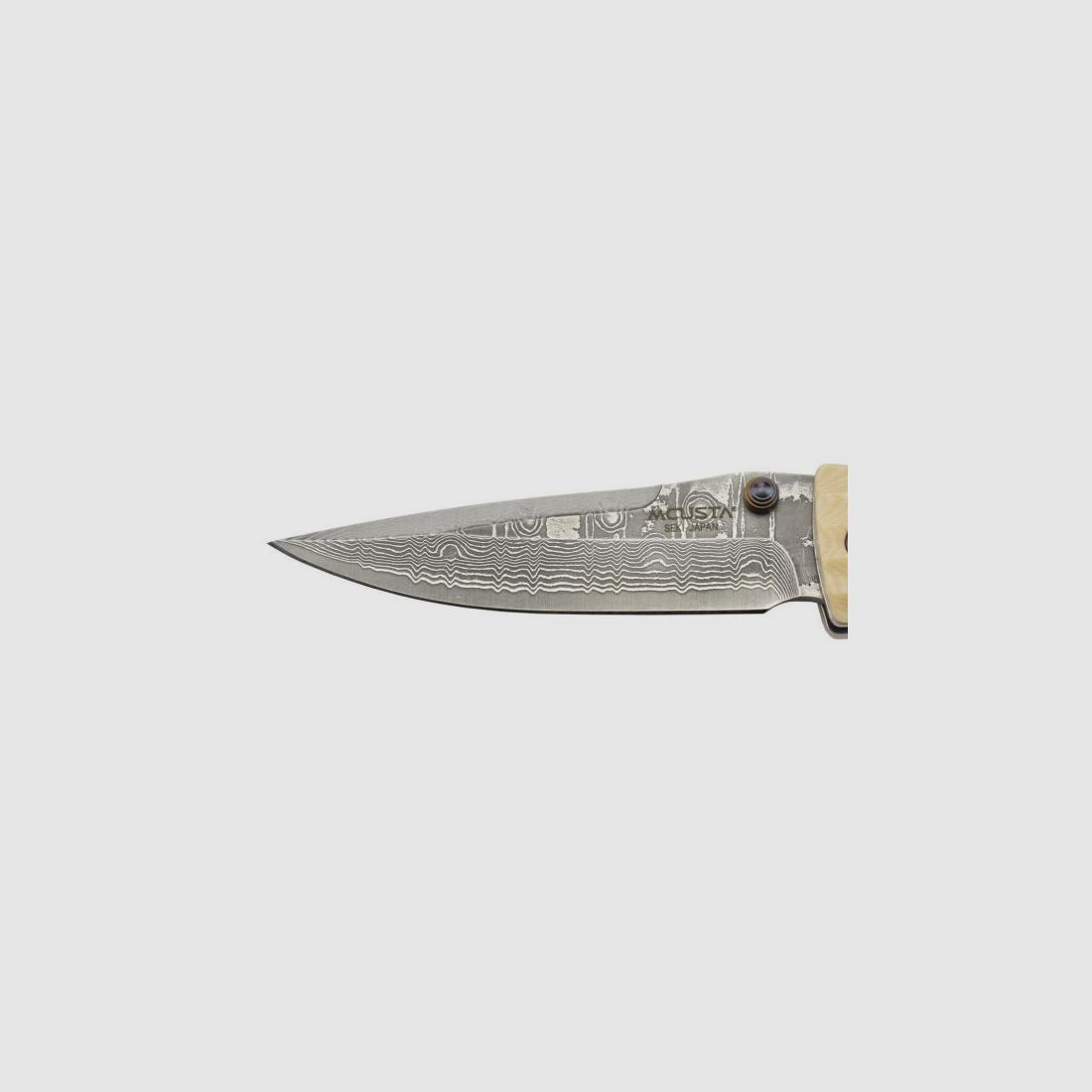 Mcusta MC-185D Sengoku Uesugi Kenshin pocket knife Damascus / VG-10 with ivory white Micarta, Bild 3 von 18