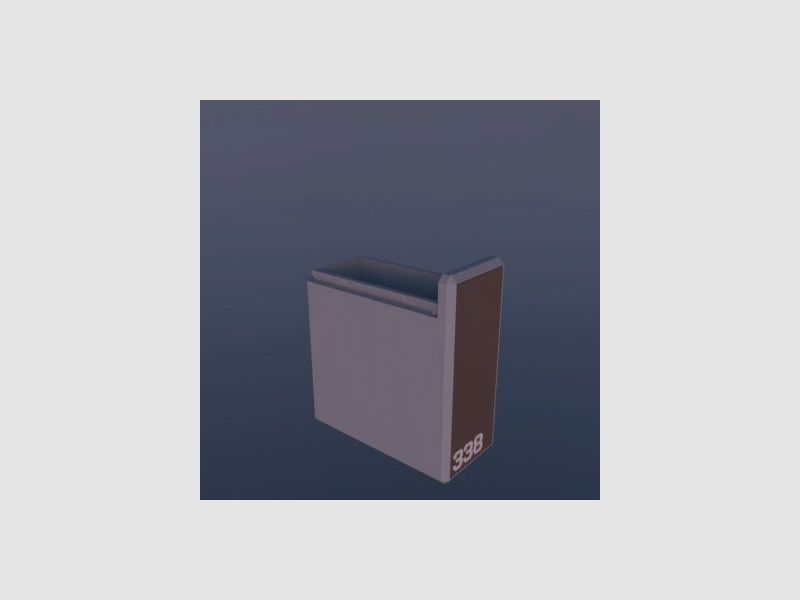 Filamelt ammunition box / .338 Lapua Magnum / 'sliding lid' / cartridge box, ammo box