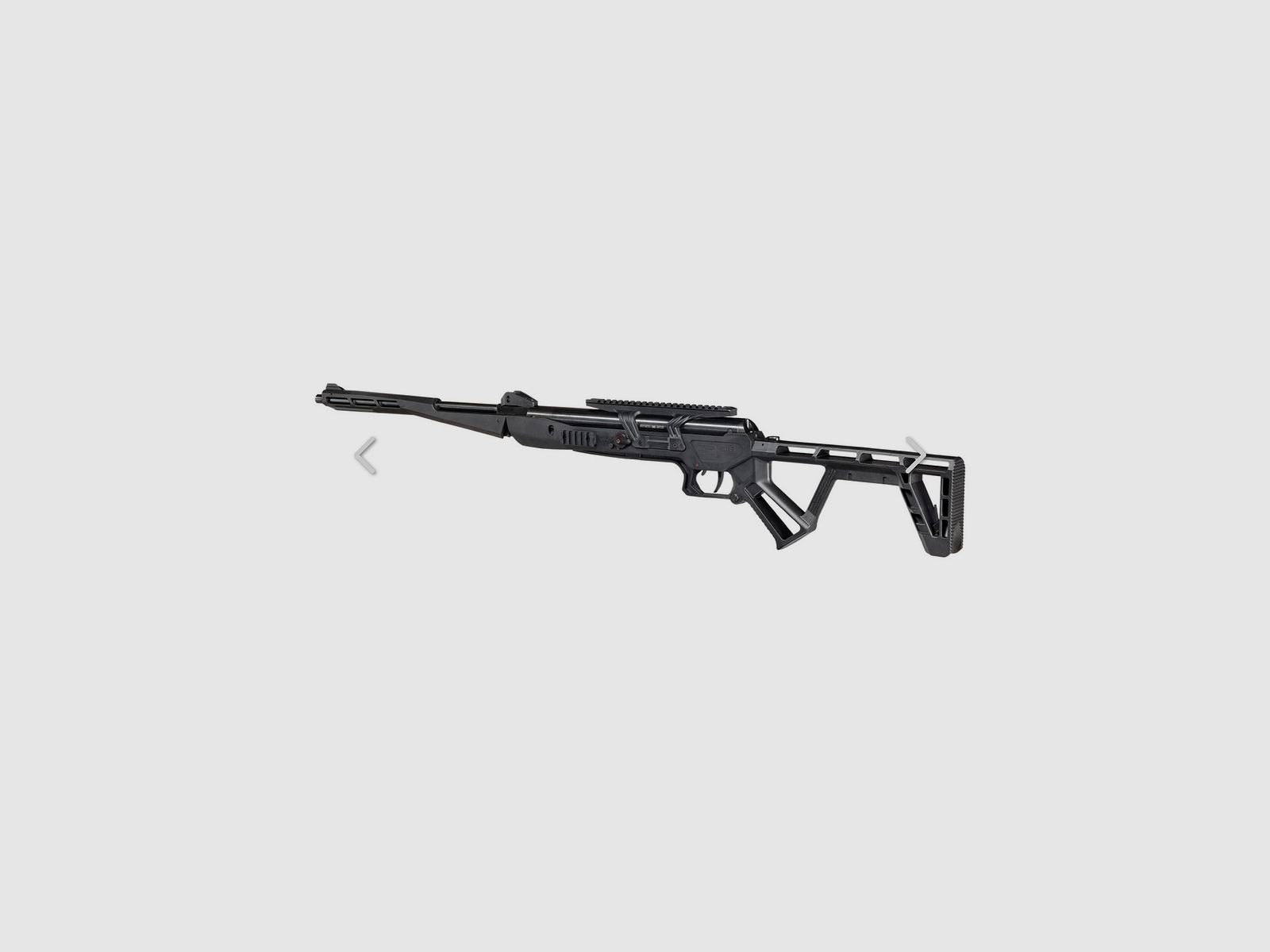 Black Bunker BM8 faltbares Survival Air Gun Luftgewehr Knicklauf Kal. 5,5 mm Diabolo schwarz -7,5 Joule 