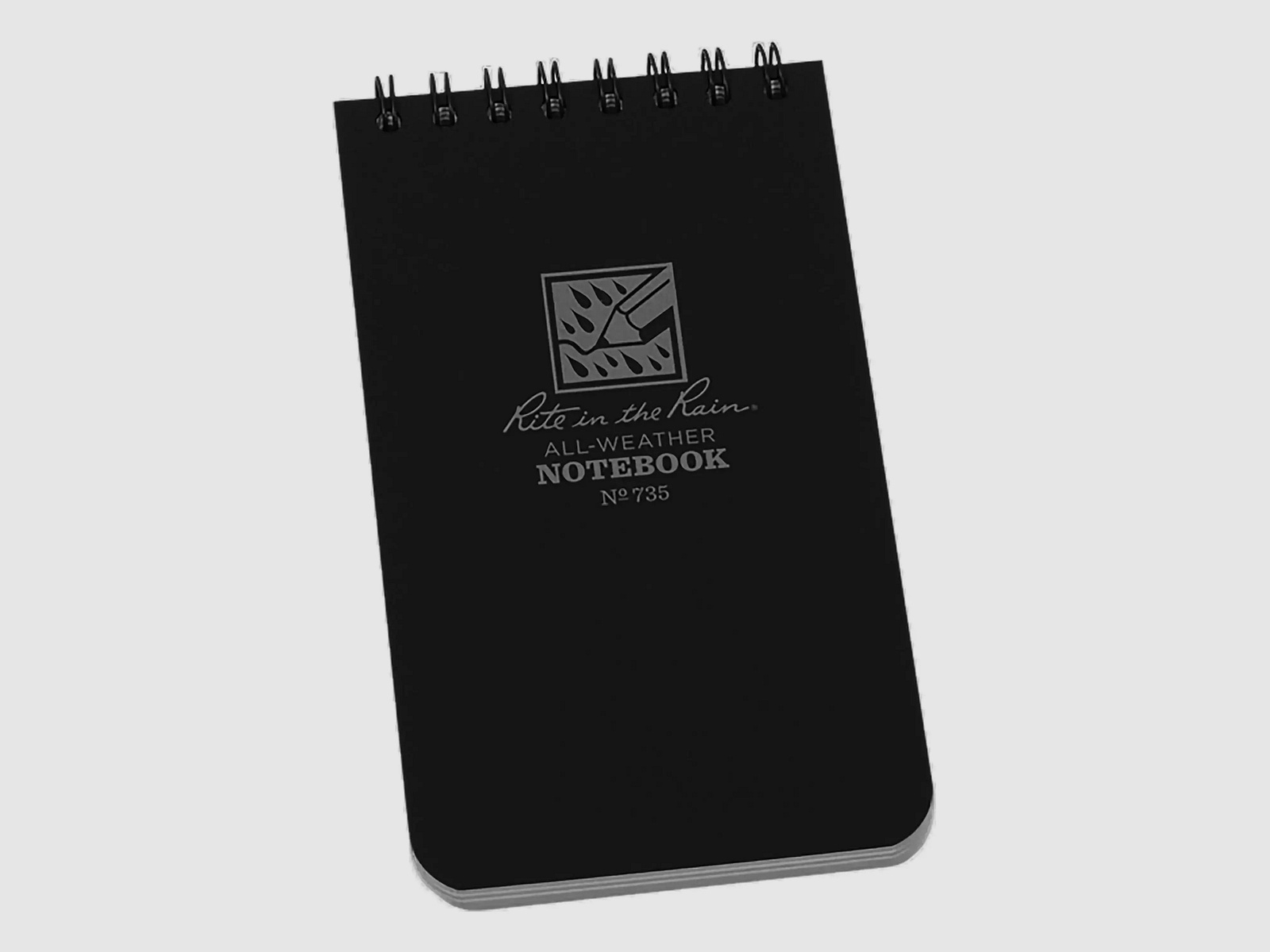 Rite in the Rain Quaderno a spirale nero n. 735