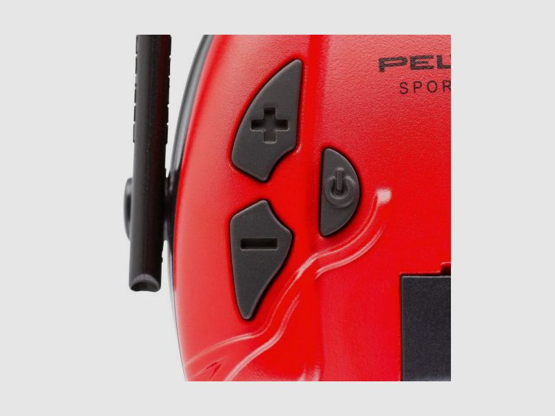Peltor Sporttac 3M Protection auditive Rouge/Noir, image 4 sur 6
