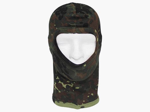 Balaclava, 1-Loch, dnn, flecktarn, 100 % Baumwolle