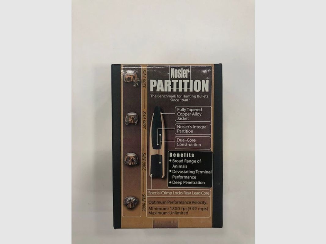 NOSLER PARTITION 30 150 GR DIA 308, zdjęcie 2 z 2