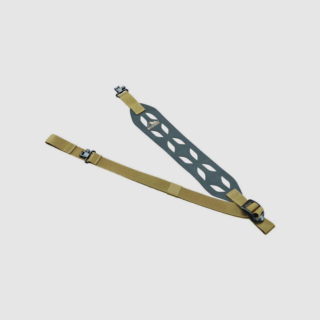 Butler Creek Featherlight Minimalist Gewehrriemen mit Montageringen - schwarz/braun