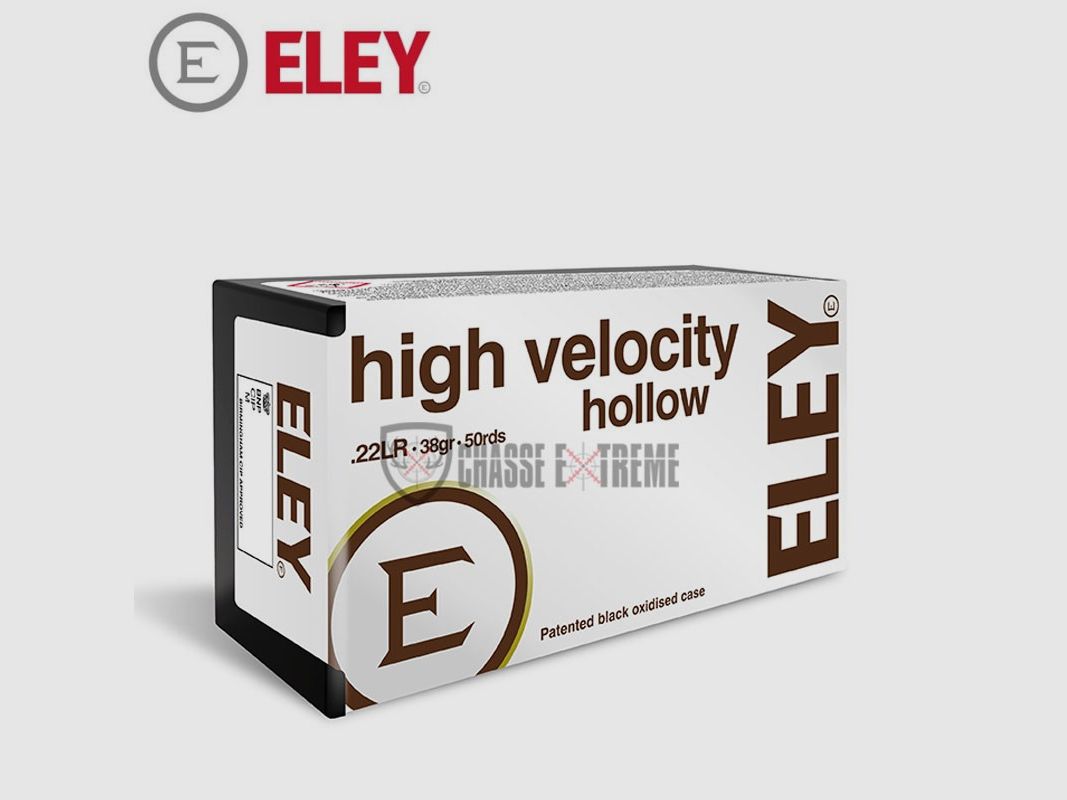 50 Patronen ELEY High Velocity Kal. 22 Lr 38gr