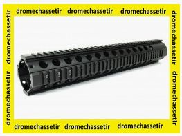 Long Floating Handguard with 4 Picatinny Rails 30cm, for AR15, M4, black