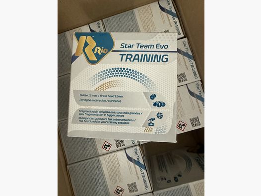 RIO Star Team Evo Training 24 Kaliber 12/70 24g (Nr. 9) Skeet Munition
