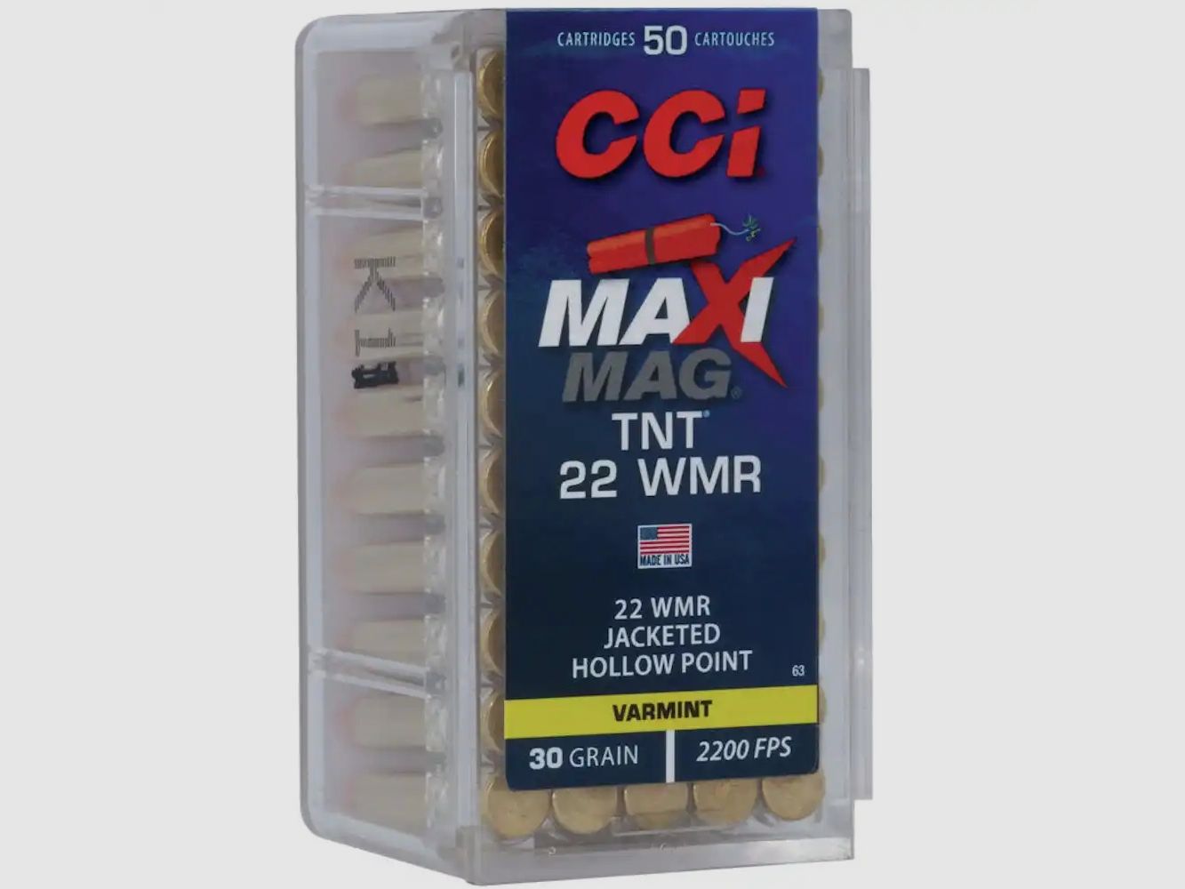 CCI .22 Win. Mag. TNT-Hohlspitz 1,9g/30grs.