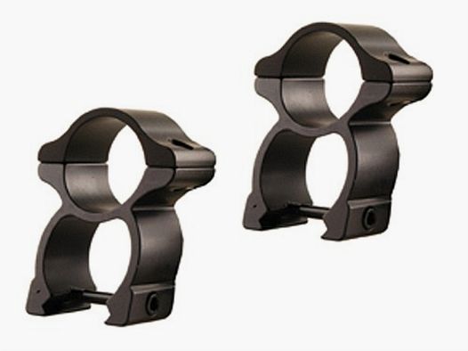 Leupold Rifleman anillas desmontables de 25,4 mm altas transparentes negro mate