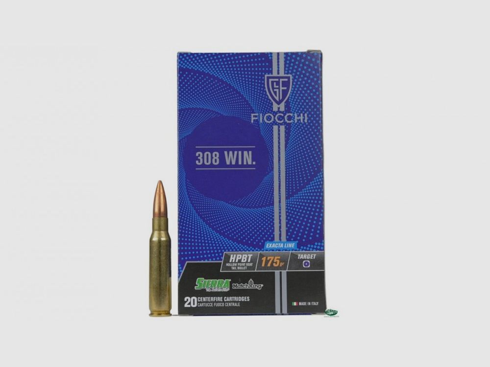 FIOCCHI Munition Kal. .308 Win Geschoss 175 gr. EXACTA