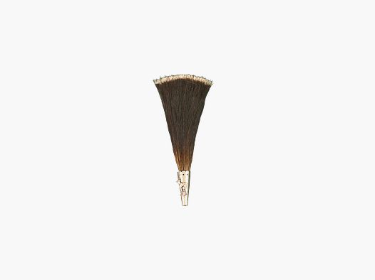 Gamsbart Anstecknadel mit Quaste - Wildleder h 15