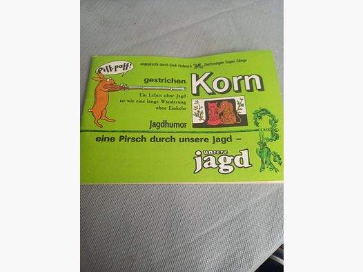 Brochure DDR "Jagdhumor". Vedi immagini.