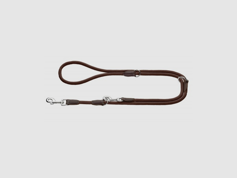 Hunter Verstellbare Führleine Freestyle Braun/Tau
                    –                 Breite / Länge: Breite: 8mm / Länge: 200cm