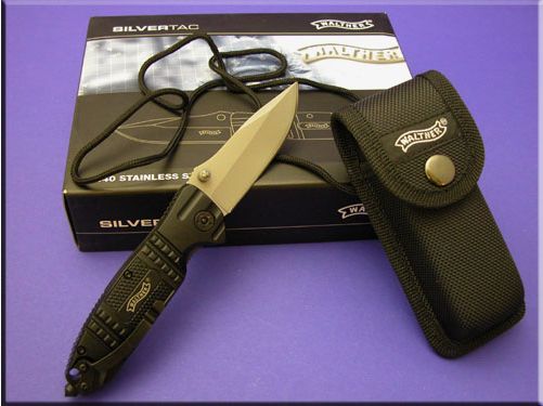 Cuchillo de bolsillo WALTHER SILVER TAC de una mano