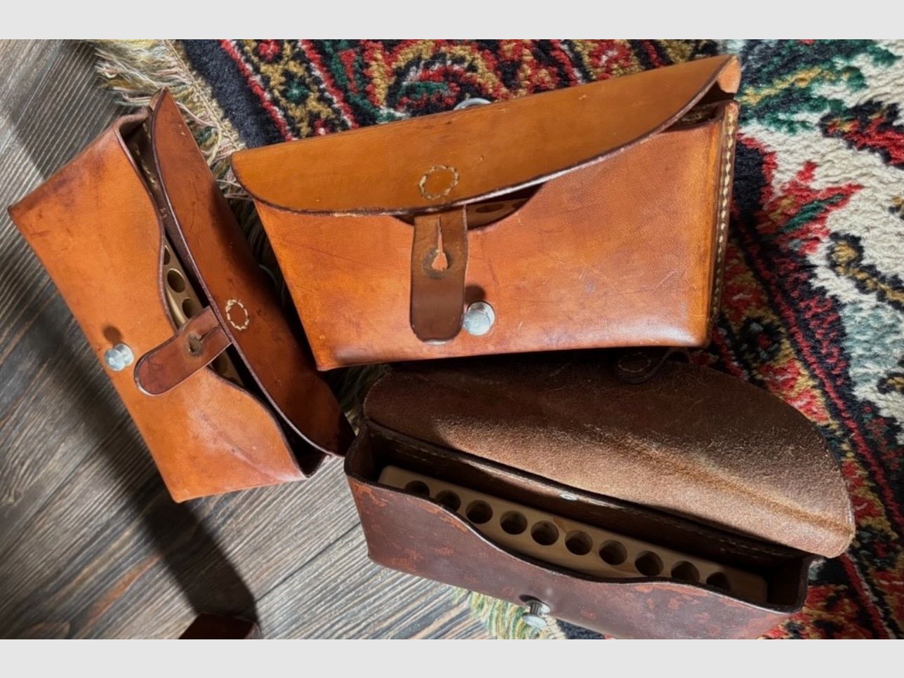 Ammunition case of the Swiss Army in safari style