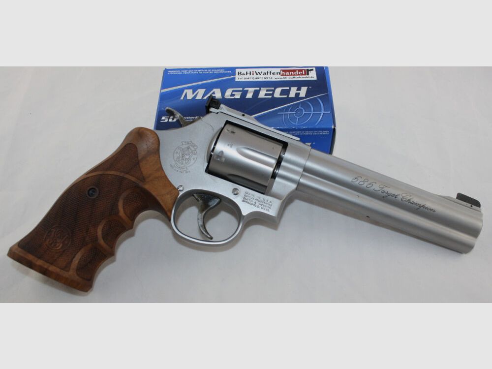 Smith & Wesson 686 Target Champion Revolver stainless matt S&W Mod.686