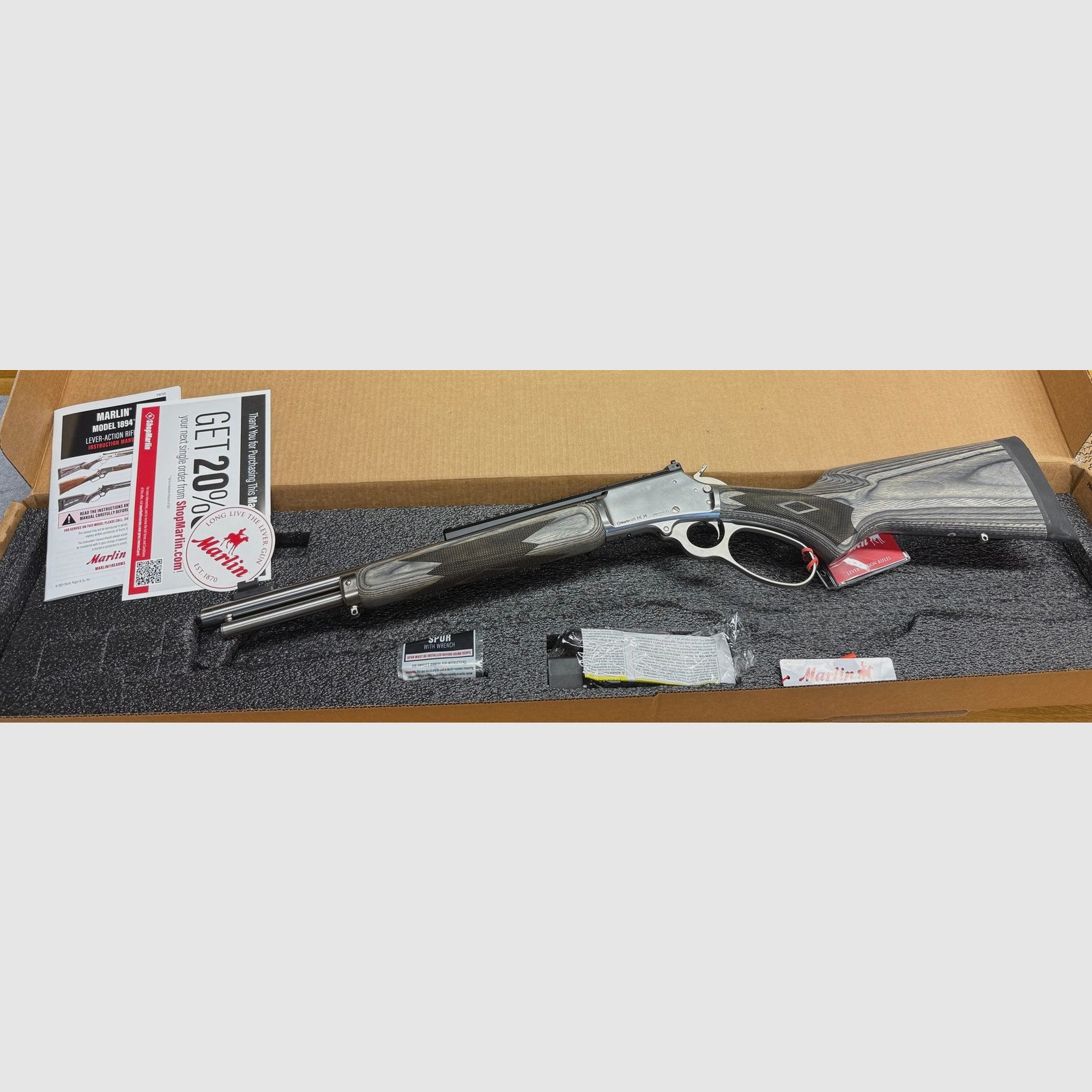 MARLIN 1894 SBL in calibro .357 Magnum con canna da 16,1" e filettatura