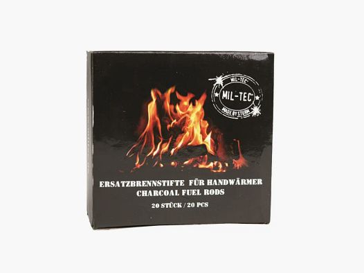 20 Brennstifte (Glimmkohle) für Handwärmer