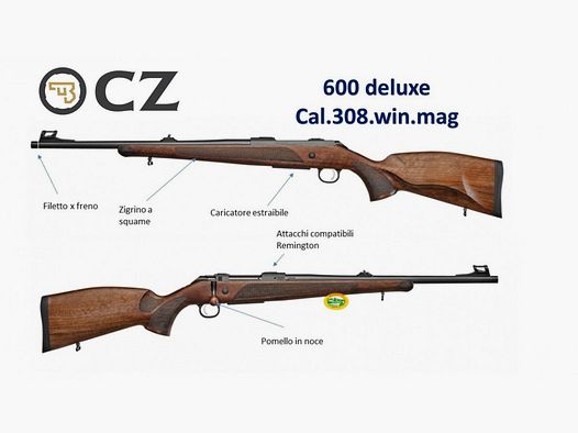 CZ 600 DELUXE cal.308 win. mag.