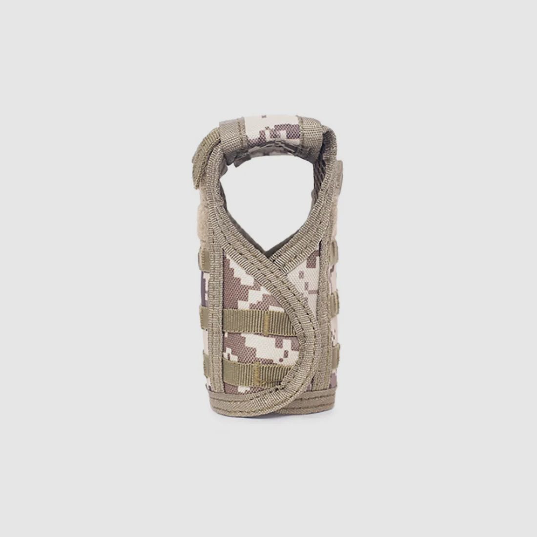 Mini Schutzweste für Bierflasche / Weinflasche / Thermosflasche - Digital-Desert